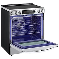 Cuisinière à induction encastrable à 5 éléments avec convection véritable et friture à l'air 6,3 pi³ 30 po de LG (LSIL6336F) - Inox
