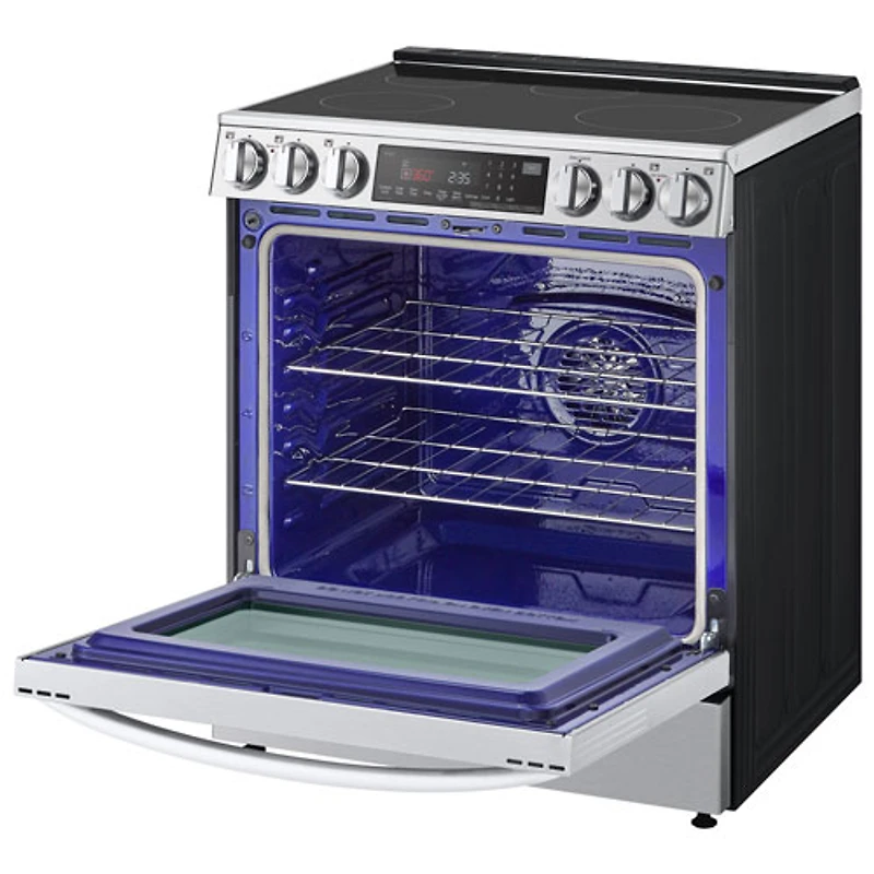Cuisinière à induction encastrable à 5 éléments avec convection véritable et friture à l'air 6,3 pi³ 30 po de LG (LSIL6336F) - Inox
