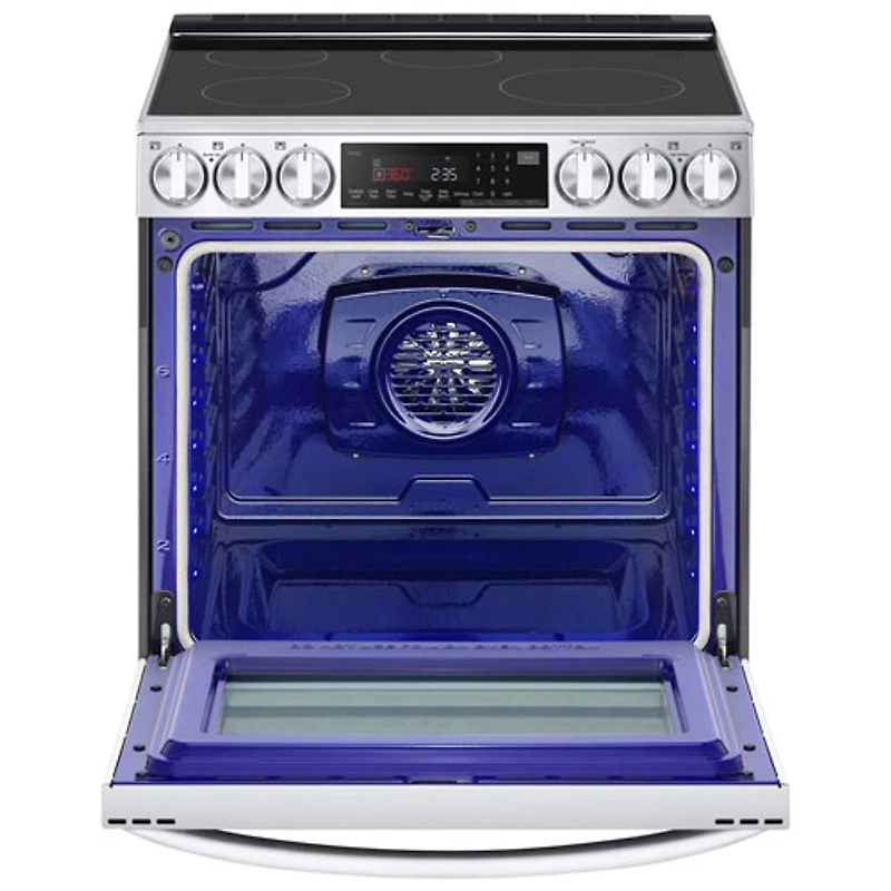 Cuisinière à induction encastrable à 5 éléments avec convection véritable et friture à l'air 6,3 pi³ 30 po de LG (LSIL6336F) - Inox