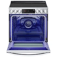 Cuisinière à induction encastrable à 5 éléments avec convection véritable et friture à l'air 6,3 pi³ 30 po de LG (LSIL6336F) - Inox