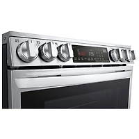 Cuisinière à induction encastrable à 5 éléments avec convection véritable et friture à l'air 6,3 pi³ 30 po de LG (LSIL6336F) - Inox