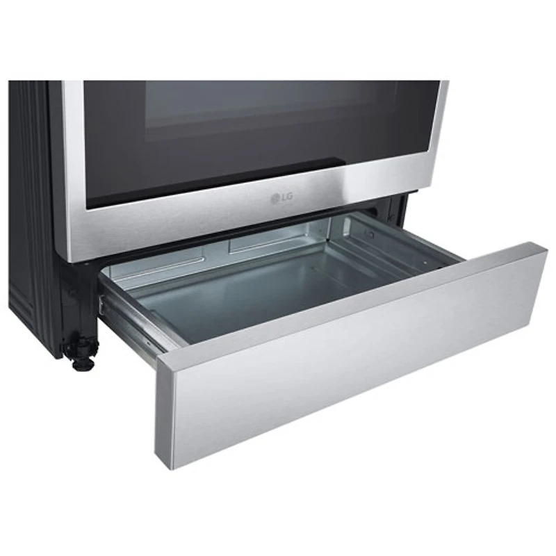 Cuisinière à induction encastrable à 5 éléments avec convection véritable et friture à l'air 6,3 pi³ 30 po de LG (LSIL6336F) - Inox