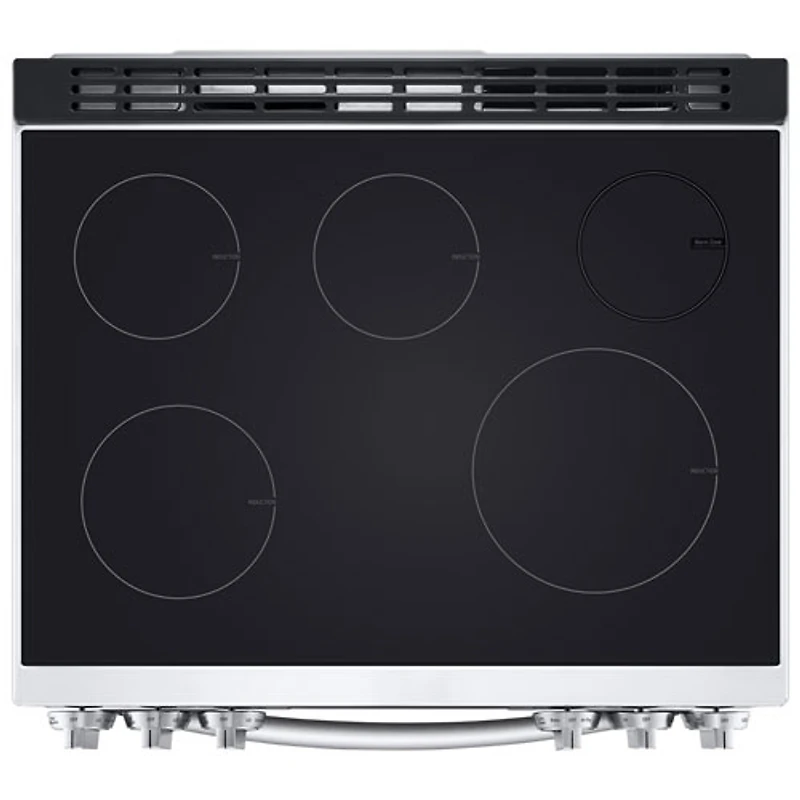 Cuisinière à induction encastrable à 5 éléments avec convection véritable et friture à l'air 6,3 pi³ 30 po de LG (LSIL6336F) - Inox