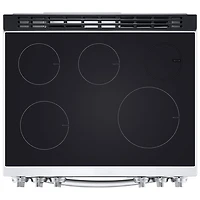 Cuisinière à induction encastrable à 5 éléments avec convection véritable et friture à l'air 6,3 pi³ 30 po de LG (LSIL6336F) - Inox