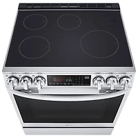 Cuisinière à induction encastrable à 5 éléments avec convection véritable et friture à l'air 6,3 pi³ 30 po de LG (LSIL6336F) - Inox