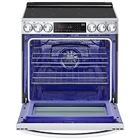 Cuisinière à induction encastrable à 5 éléments avec convection véritable et friture à l'air 6,3 pi³ 30 po de LG (LSIL6336F) - Inox