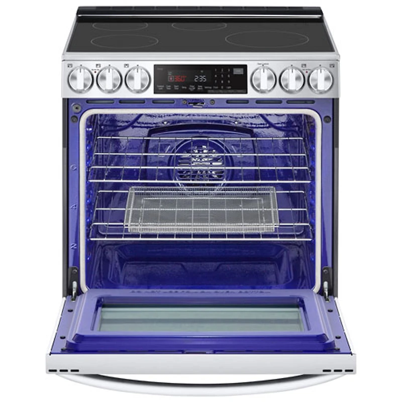 Cuisinière à induction encastrable à 5 éléments avec convection véritable et friture à l'air 6,3 pi³ 30 po de LG (LSIL6336F) - Inox