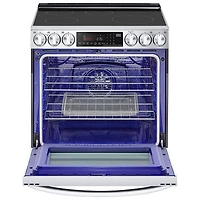 Cuisinière à induction encastrable à 5 éléments avec convection véritable et friture à l'air 6,3 pi³ 30 po de LG (LSIL6336F) - Inox