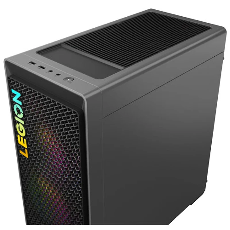 Ordinateur de jeu Legion Tower 5 de Lenovo - Gris tempête (Ryzen 7 7700 d'AMD/SSD 512 Go/RAM 32 Go/RTX 4070/Windows 11)