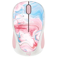 Souris optique sans fil édition limitée Design Collection de Logitech - Cotton Candy