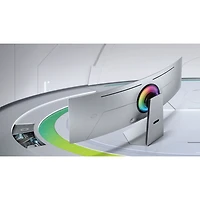Samsung Odyssey OLED G9 49" QHD 240Hz 0.03ms GTG Curved OLED G-Sync FreeSync Smart Monitor (LS49CG954SNXZA) – Silver