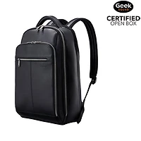 Boîte ouverte - Sac à dos en cuir classique de Samsonite pour portable de 15,6 po - Noir
