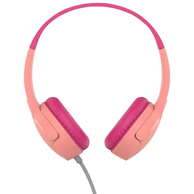 Casque d'écoute avec fil pour enfants SoundForm Mini de Belkin - Rose