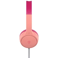 Casque d'écoute avec fil pour enfants SoundForm Mini de Belkin - Rose