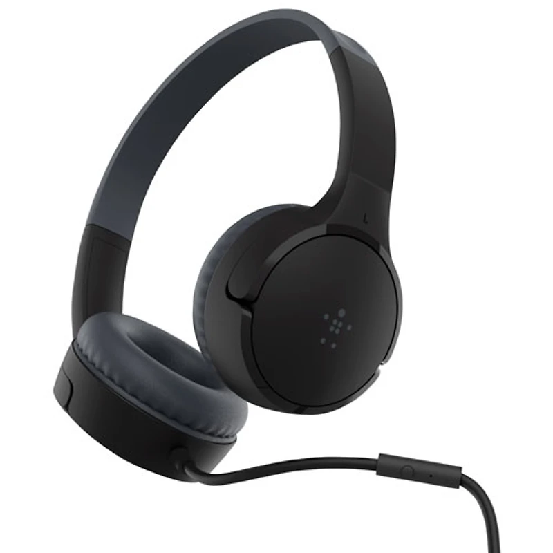 Casque d'écoute avec fil pour enfants SoundForm Mini de Belkin - Noir