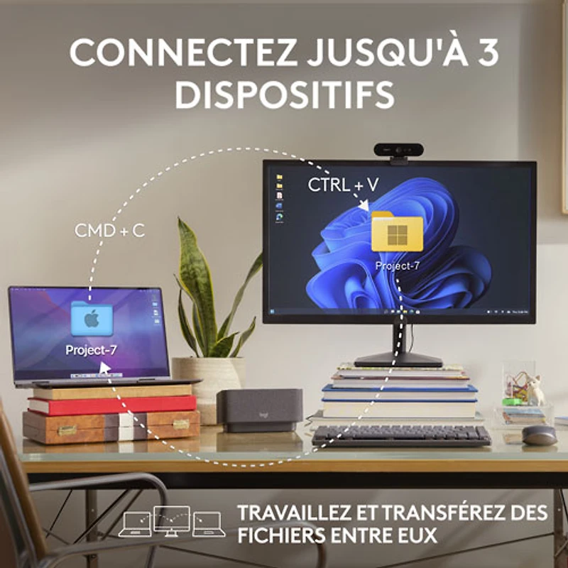 Souris sans fil compacte Darkfield MX Anywhere 3S de Logitech avec boutons programmables