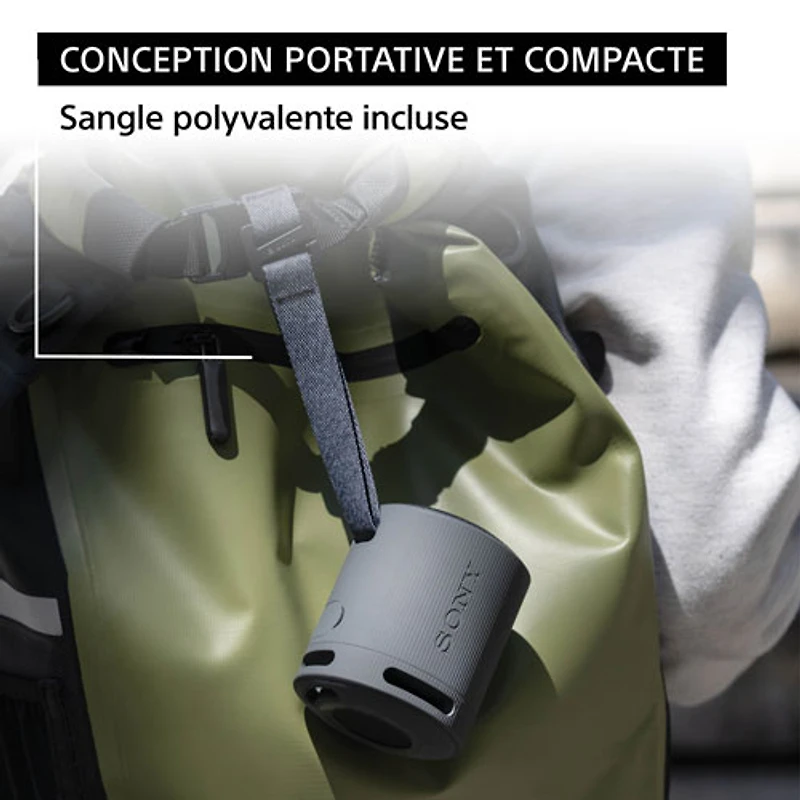 Haut-parleur sans fil Bluetooth étanche SRS-XB100 de Sony