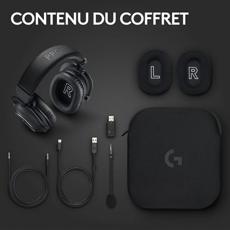 Logitech G PRO X 2 LIGHTSPEED Wireless Gaming Headset - Black