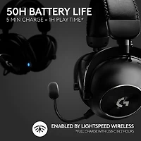 Logitech G PRO X 2 LIGHTSPEED Wireless Gaming Headset - Black