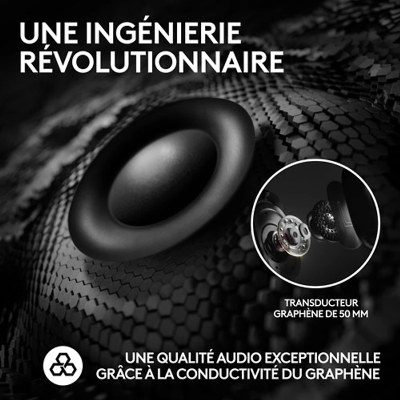 Casque de jeu sans fil G PRO X 2 LIGHTSPEED de Logitech - Noir