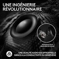 Casque de jeu sans fil G PRO X 2 LIGHTSPEED de Logitech - Noir