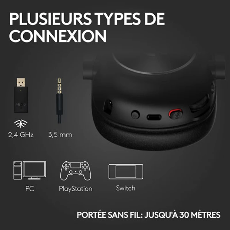 Logitech G PRO X 2 LIGHTSPEED Wireless Gaming Headset - Black