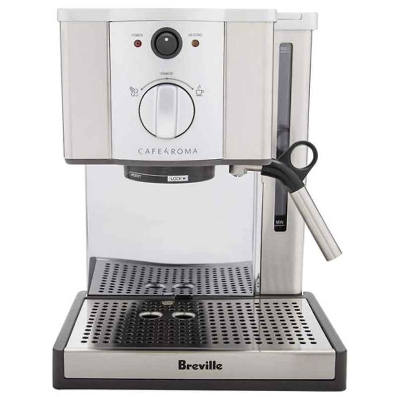 Remis à neuf (Bon état) - Machine à espresso à pompe Café Roma de Breville - Remis à neuf par Breville