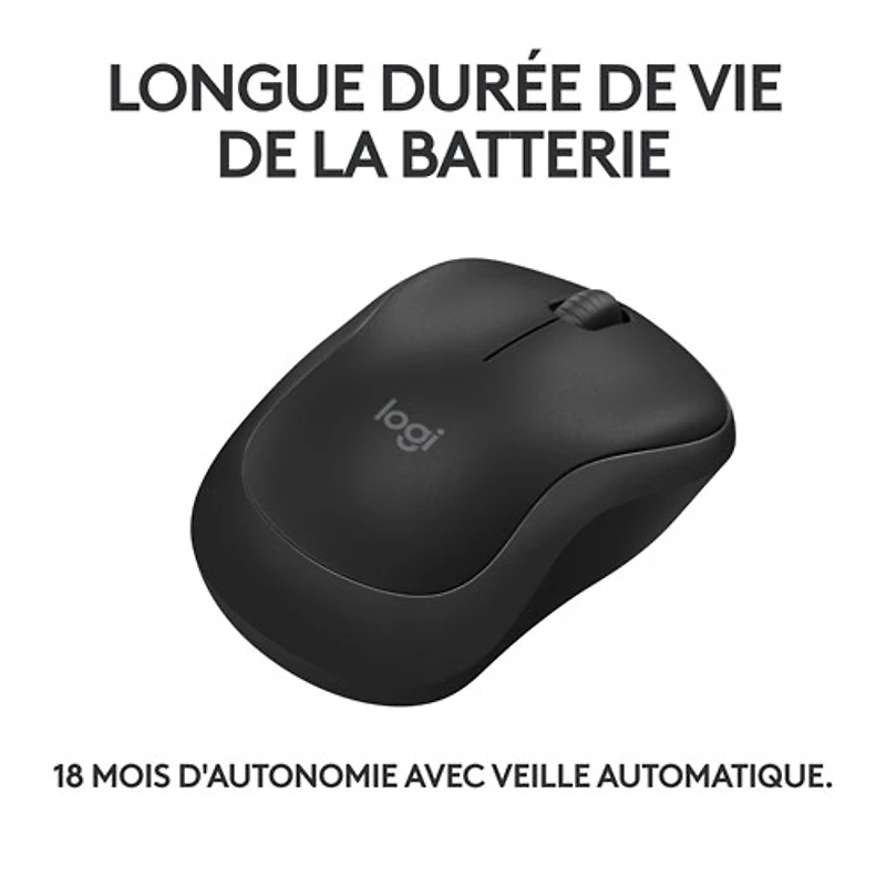 Logitech M240 Silent 1000 DPI Bluetooth Optical Mouse - Black - Only at Best Buy