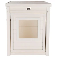 Meuble à litière de New Age Pet - Blanc antique