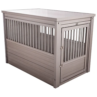 New Age Pet InnPlace Pet Crate & End Table - Large - Grey