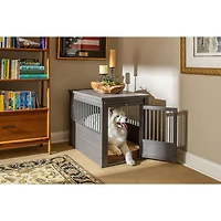 New Age Pet InnPlace Pet Crate & End Table - Large - Grey