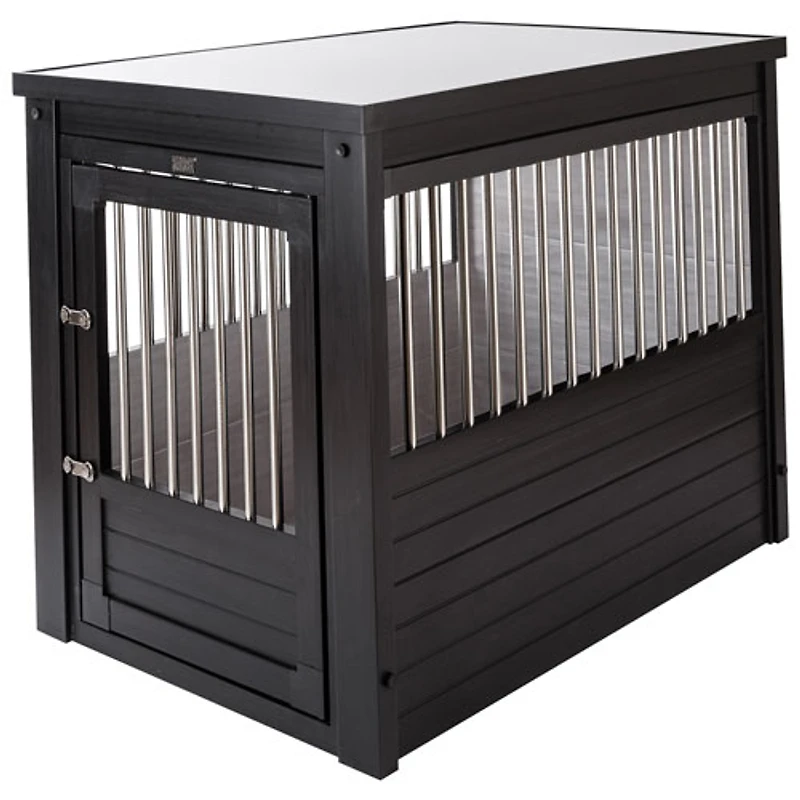 Cage et table d'extrémité pour animal de compagnie InnPlace de New Age Pet - Grand - Espresso