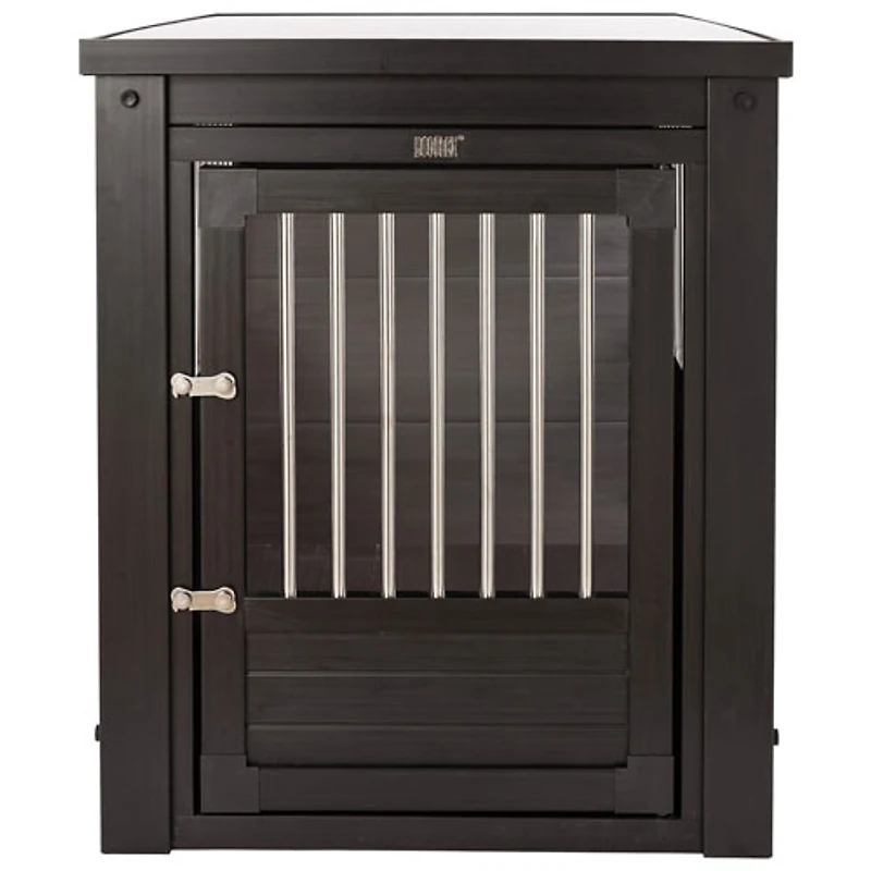 Cage et table d'extrémité pour animal de compagnie InnPlace de New Age Pet - Grand - Espresso