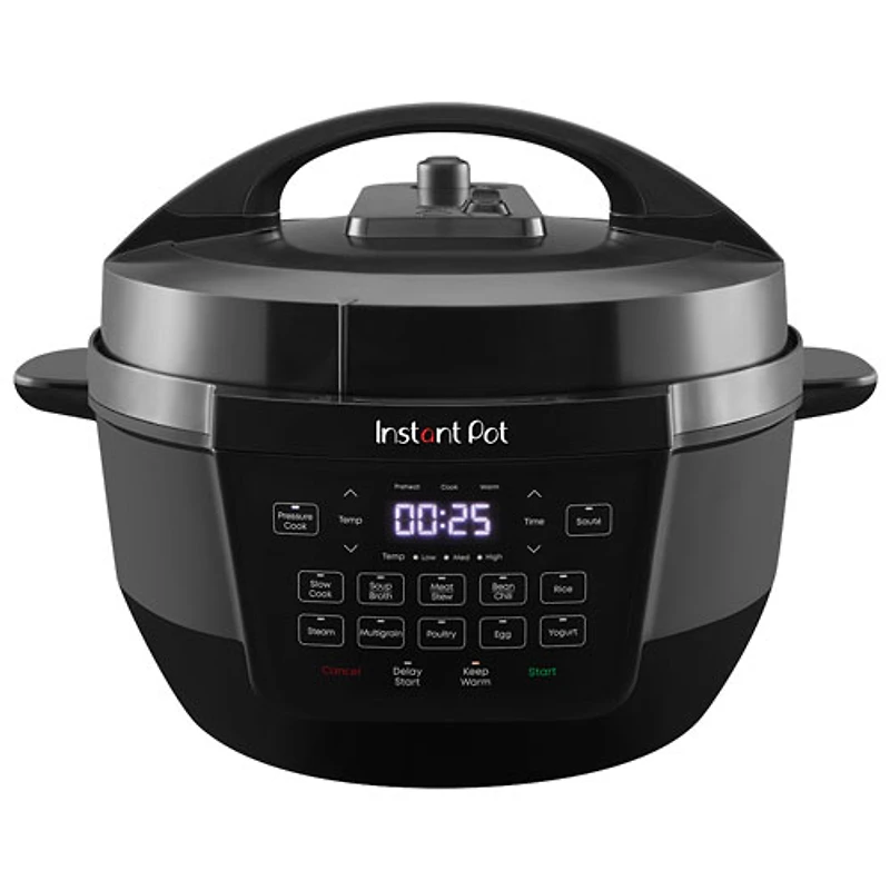 Instant Pot 7-in-1 Duo Wide Base Electric Pressure Cooker - 7.5 Qt - Black