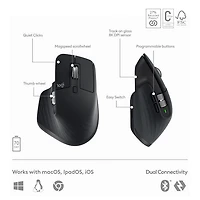 Combo Bluetooth MX Keys S - Clavier MX Keys S, souris MX Master 3S, repose-paume MX