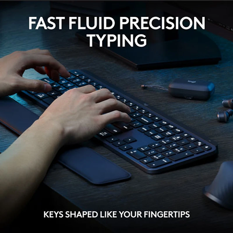 Combo Bluetooth MX Keys S - Clavier MX Keys S, souris MX Master 3S, repose-paume MX