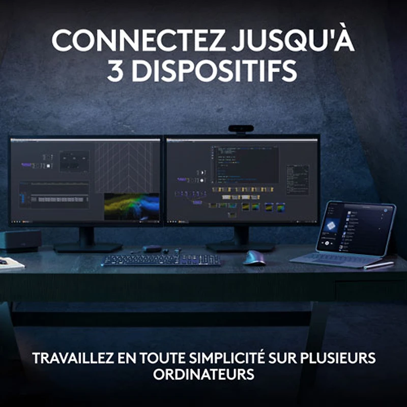 Clavier sans fil rétroéclairé à touches programmables MX Keys S de Logitech