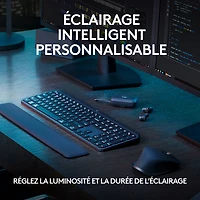 Logitech MX Keys S Wireless Backlit Keyboard with Programmable Keys - Black