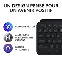 Logitech MX Keys S Wireless Backlit Keyboard with Programmable Keys - Black