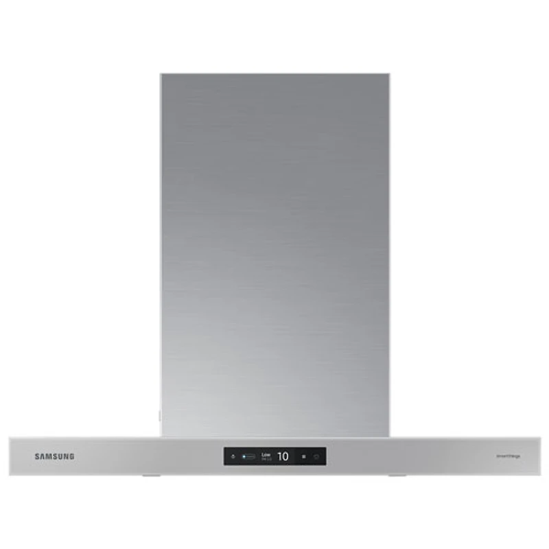 Samsung Bespoke 30" Wall Mount Range Hood (NK30CB700WCGAA) - Grey Glass