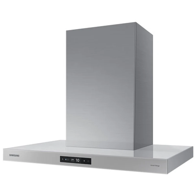 Samsung Bespoke 30" Wall Mount Range Hood (NK30CB700WCGAA) - Grey Glass