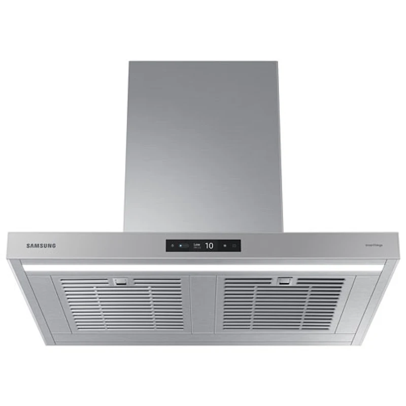 Samsung Bespoke 30" Wall Mount Range Hood (NK30CB700WCGAA) - Grey Glass