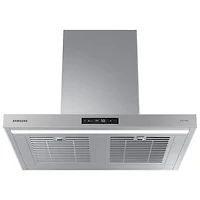 Samsung Bespoke 30" Wall Mount Range Hood (NK30CB700WCGAA) - Grey Glass
