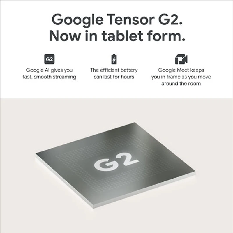 Google Pixel 11" 256GB Tablet with Charging Speaker Dock - Porcelain