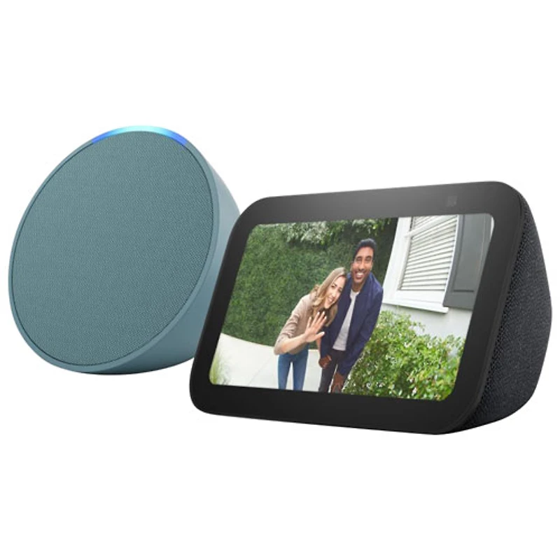 Haut-parleur intelligent Echo Pop d'Amazon avec Alexa - Sarcelle minuit