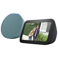 Haut-parleur intelligent Echo Pop d'Amazon avec Alexa - Sarcelle minuit