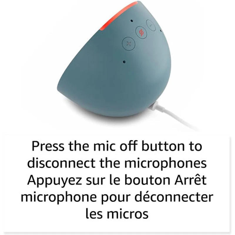 Amazon Echo Pop Smart Speaker with Alexa - Glacier White