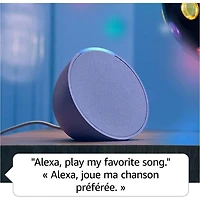 Haut-parleur intelligent Echo Pop d'Amazon avec Alexa - Anthracite