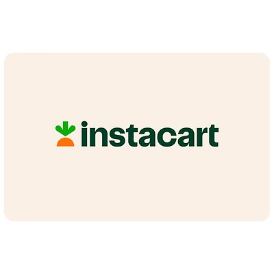 Carte-cadeau Instacart - 50 $ - Téléchargement numérique