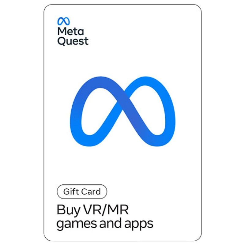 Carte-cadeau Meta Quest - 50 $ - Téléchargement